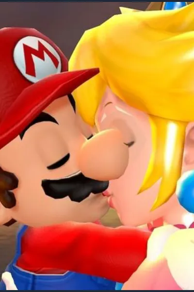 Mario and Peach photo