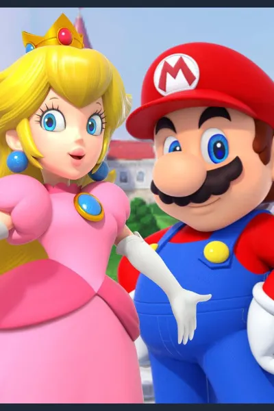 Mario and Peach photo