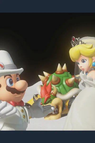 Mario and Peach photo