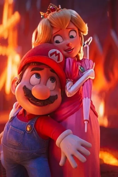 Mario and Peach photo
