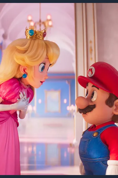 Mario and Peach photo