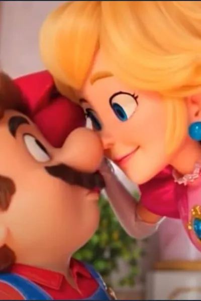 Mario and Peach photo
