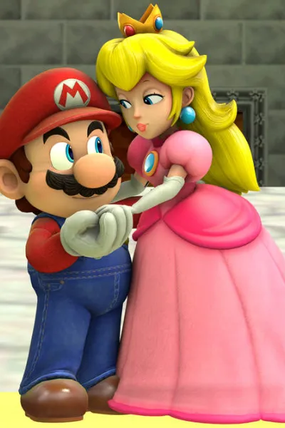 Mario and Peach photo