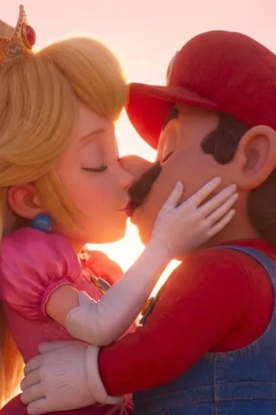 Mario and Peach photo