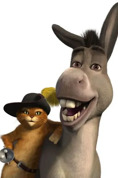 Puss in Boots and Donkey photo