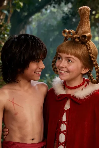 Mowgli and Cindy Lou Who