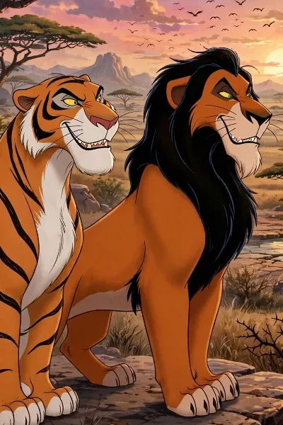 Scar and Shere Khan