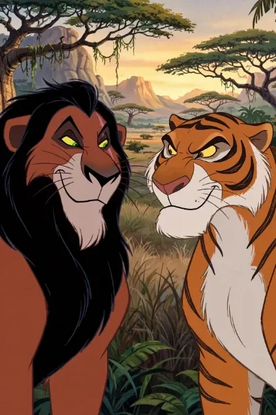 Scar and Shere Khan photo