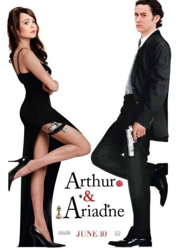 Actors who would play Arthur and Ariadne in different decades