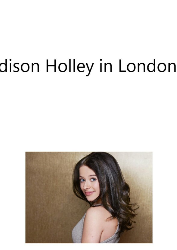 Addison Holley in London (2024 Deleted Scenes/Alternate Versions)