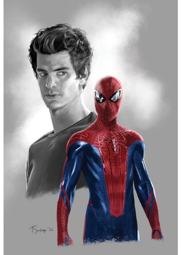 Andrew Garfield as spider man Gwen animation style