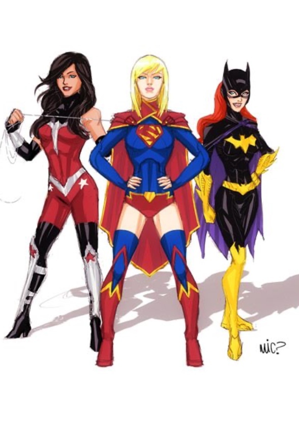 Batgirl and supergirl 