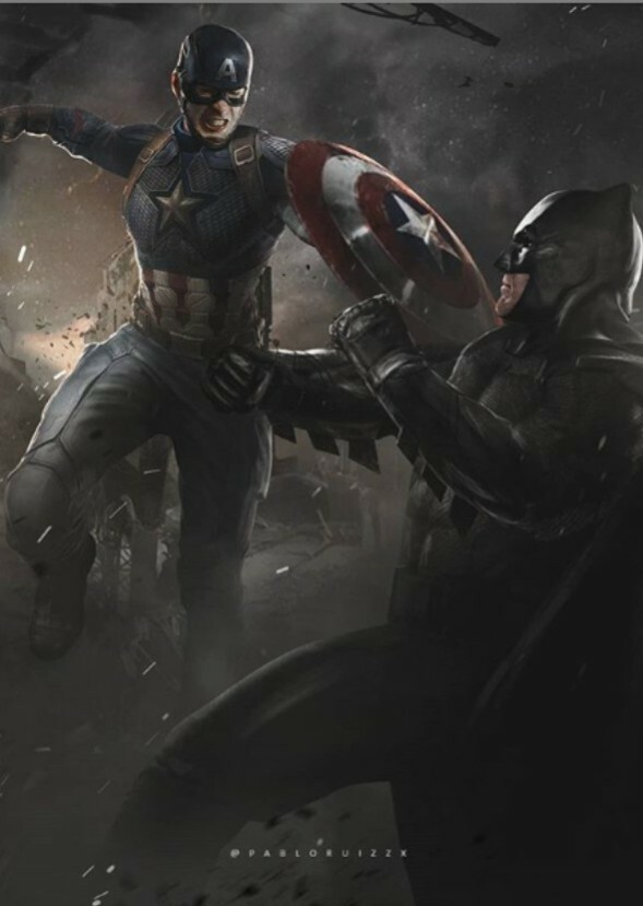 Team Batman vs Team Captain America