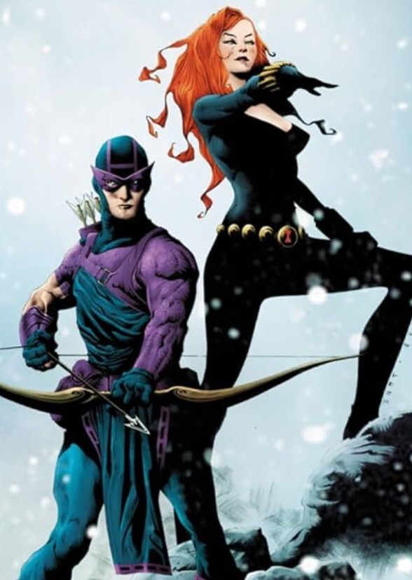 Black Widow and Hawkeye