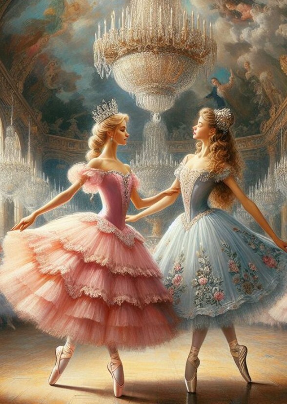 Buffy And Angela,Two Ballerinas In London