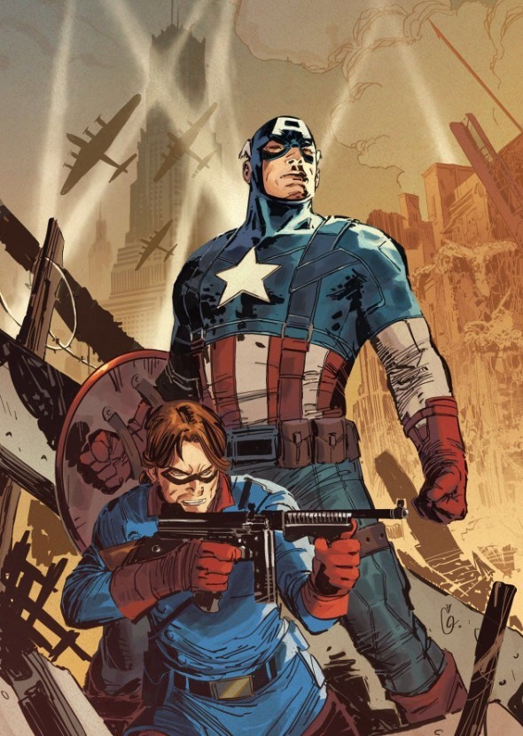 Captain America and Bucky