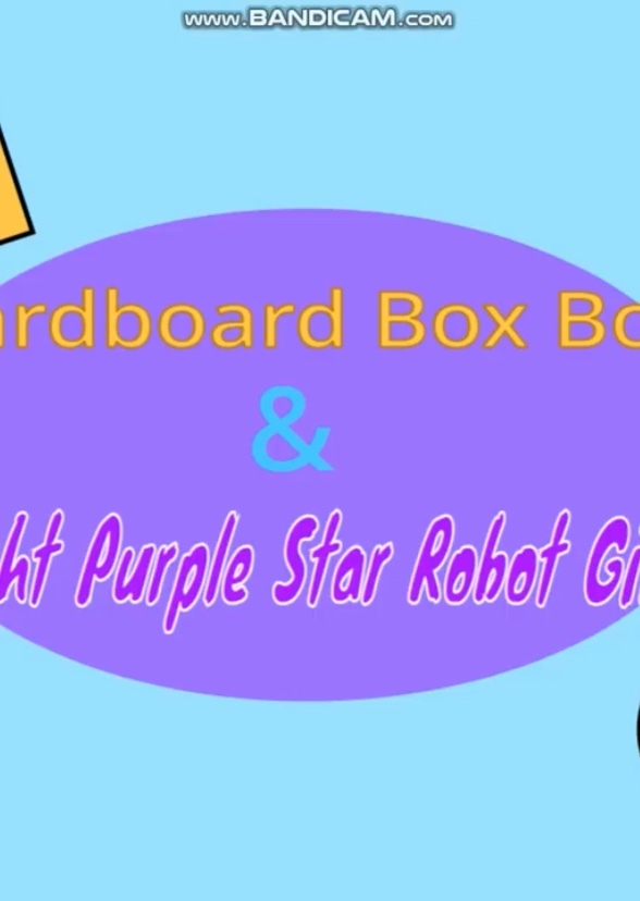 Cardboard Box Boy & Light Purple Star Robot Girl