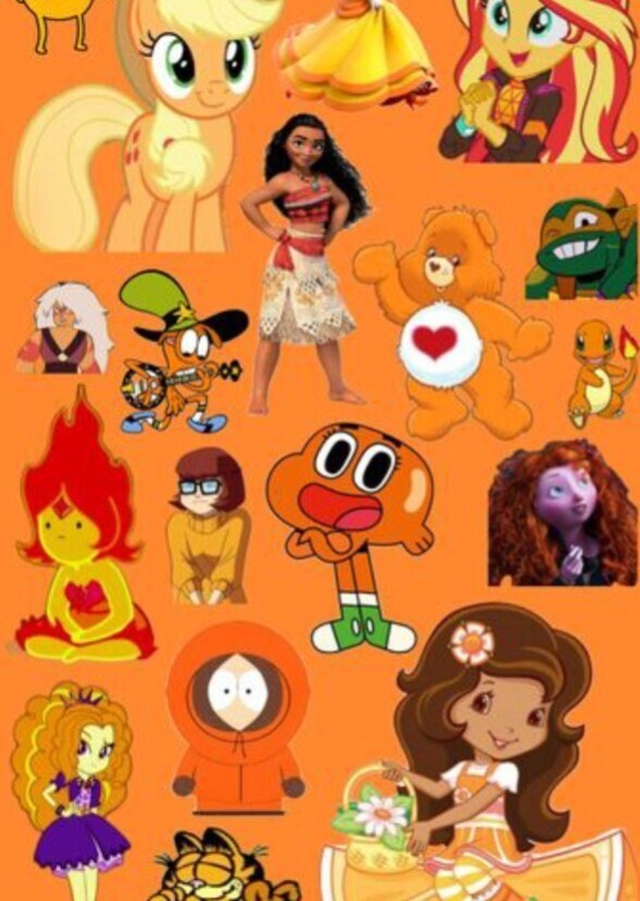 Characters color favourite orange