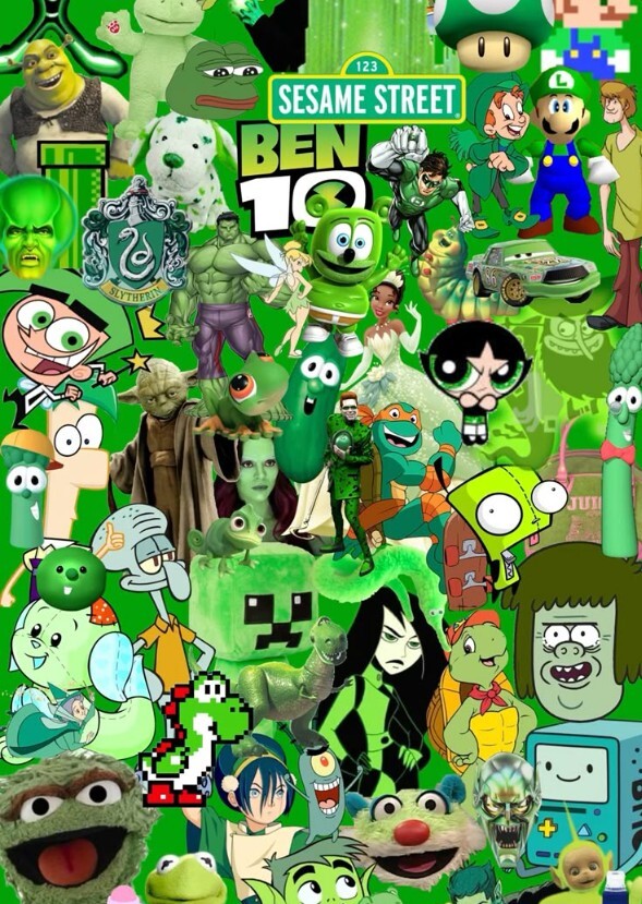 Characters color Green(characters good to evil)