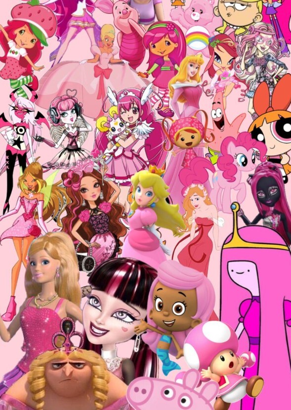 Characters Color pink(characters From Decades)