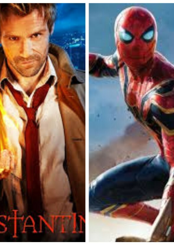 Constantine e homem aranha 