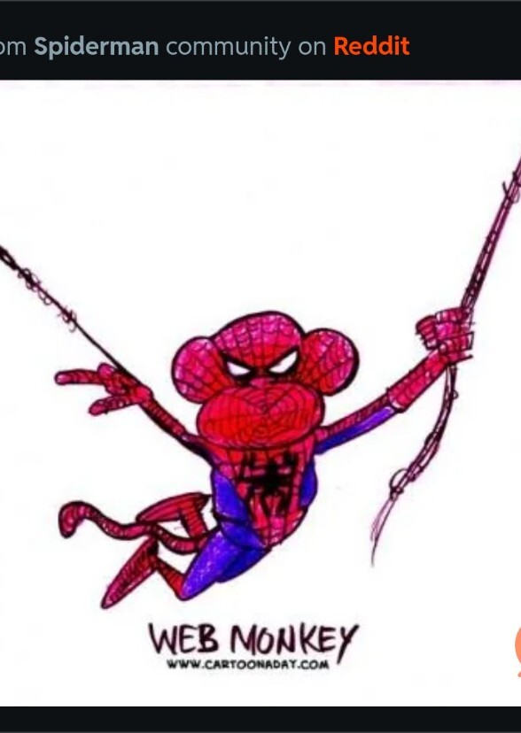 Cullen Murphy as spider man monkey