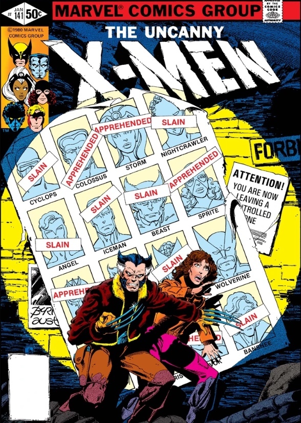 Days of Future Past (1981) (with character roster from the comics)