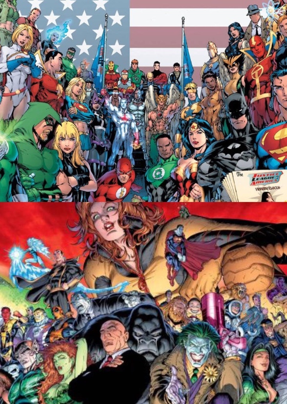 DCU heroes and villains