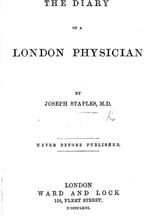Diary of a Young London Physician (2004)