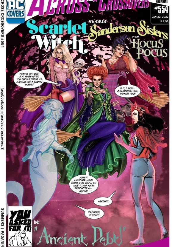 Disney Hocus Pocus and Marvel Scarlet Witch Cossover