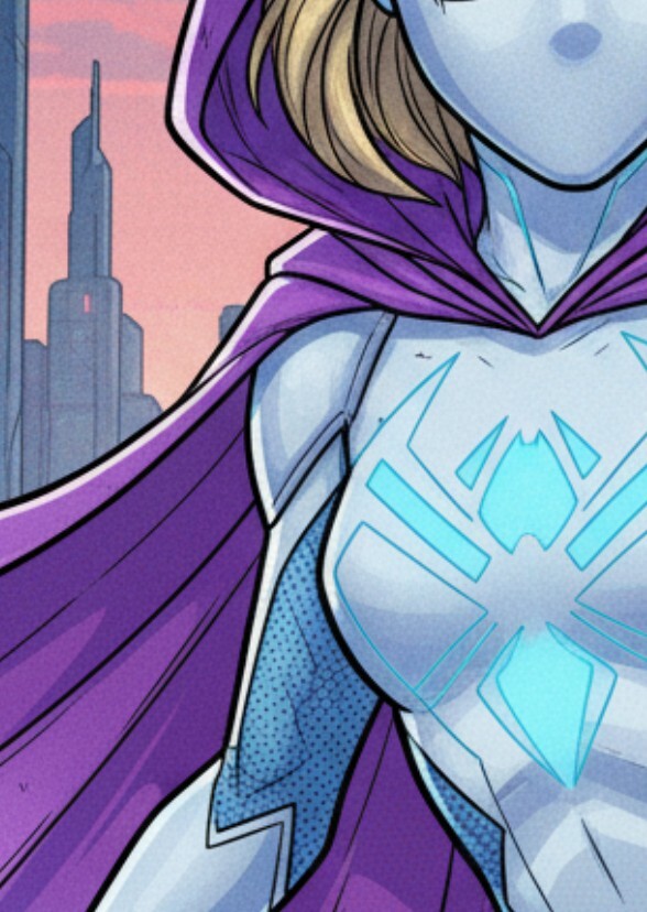 Dove Cameron as spider Gwen 2099.