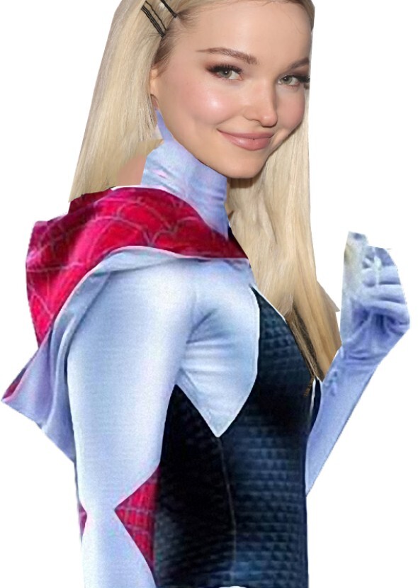 Dove Cameron as spider Gwen Earth 65