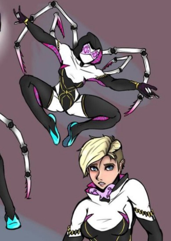 DOVe Cameron as supoir spider Gwen Earth 36