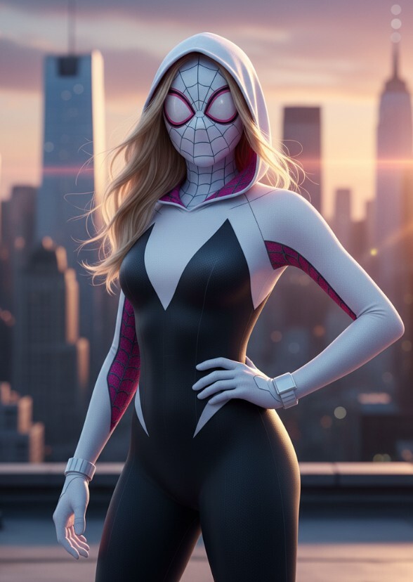 Emma Myers A's spider Gwen earth 65 MCU