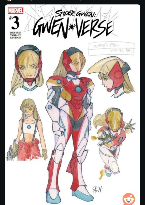 Emma Myers as Ironman Gwen beyond the spider verse.