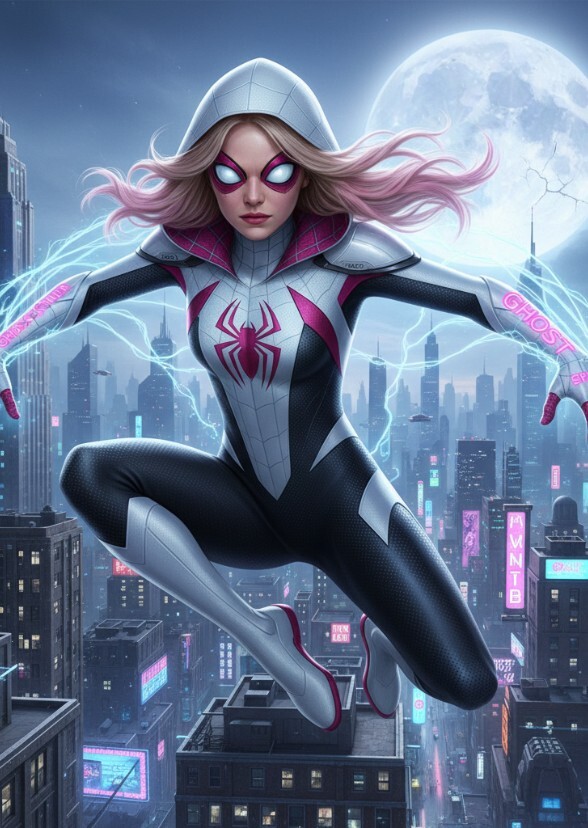 Emma Stone as ghost spider Kade
