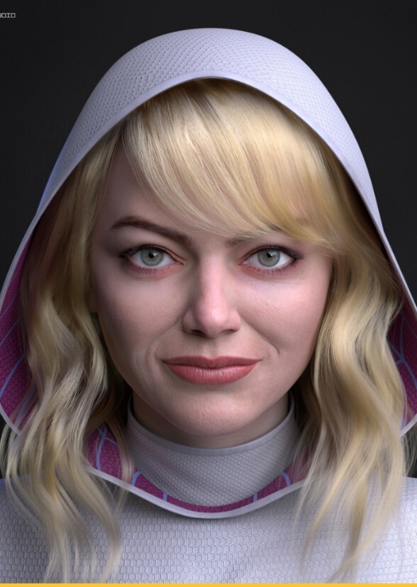 Emma Stone as ghost spider Kade