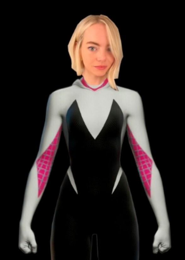 Emma Stone as ghost spider Kade