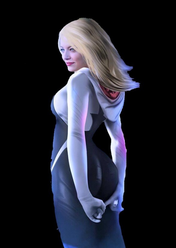 Emma Stone as ghost spider Kade