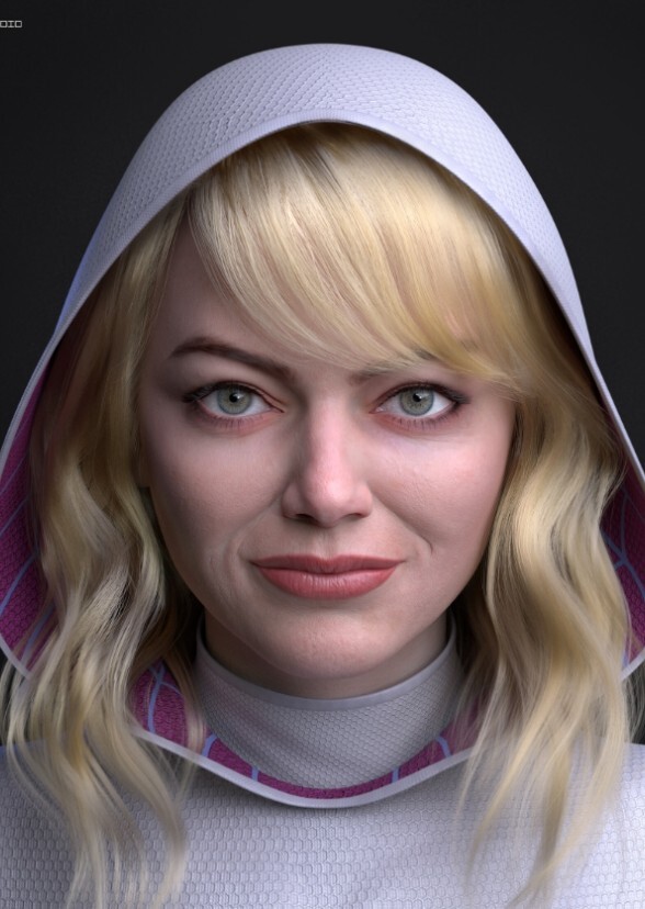Emma Stone as ghost spider Kade