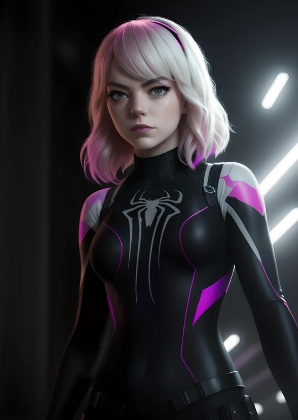 Emma Stone as ghost spider kat