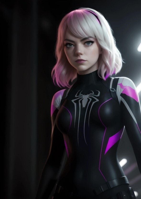 Emma Stone as ghost spider Kat