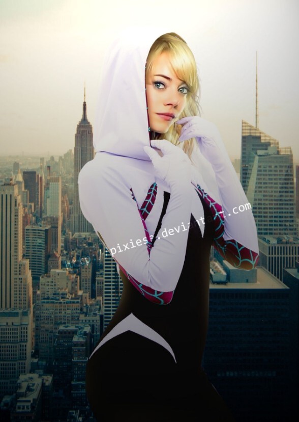 Emma Stone as ghost spider Kat