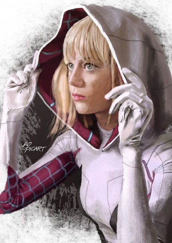 Emma Stone as ghost spider Kris