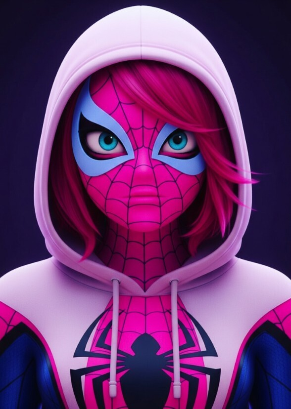Emma Stone as ghost spider Mam