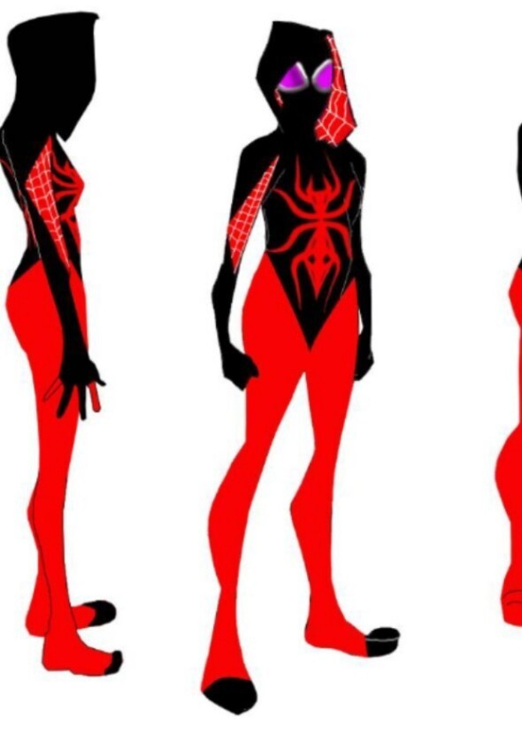Emma Stone as scarlet spider Gwen Earth 85