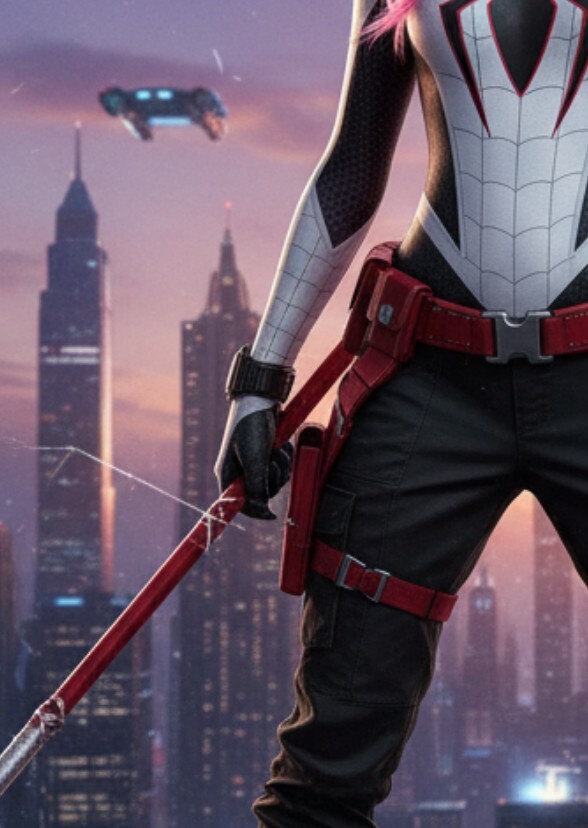 Emma Stone as Scarlett spider Gwen earth 85