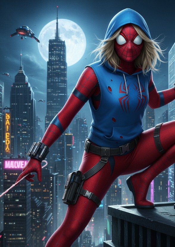 Emma Stone as Scarlett spider Gwen MCU
