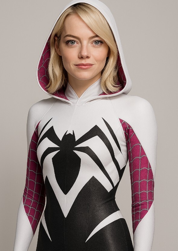 Emma Stone as specitular spider Gwen