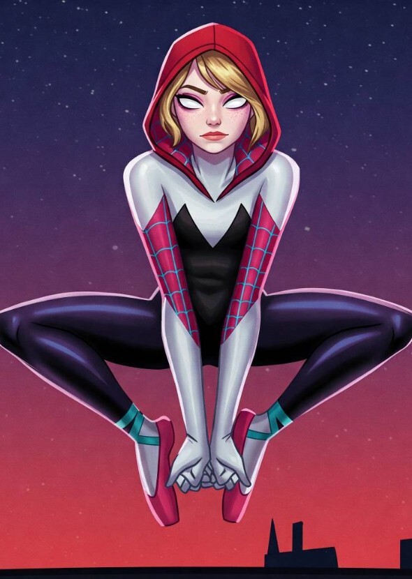 Emma Stone as specitular spider Gwen